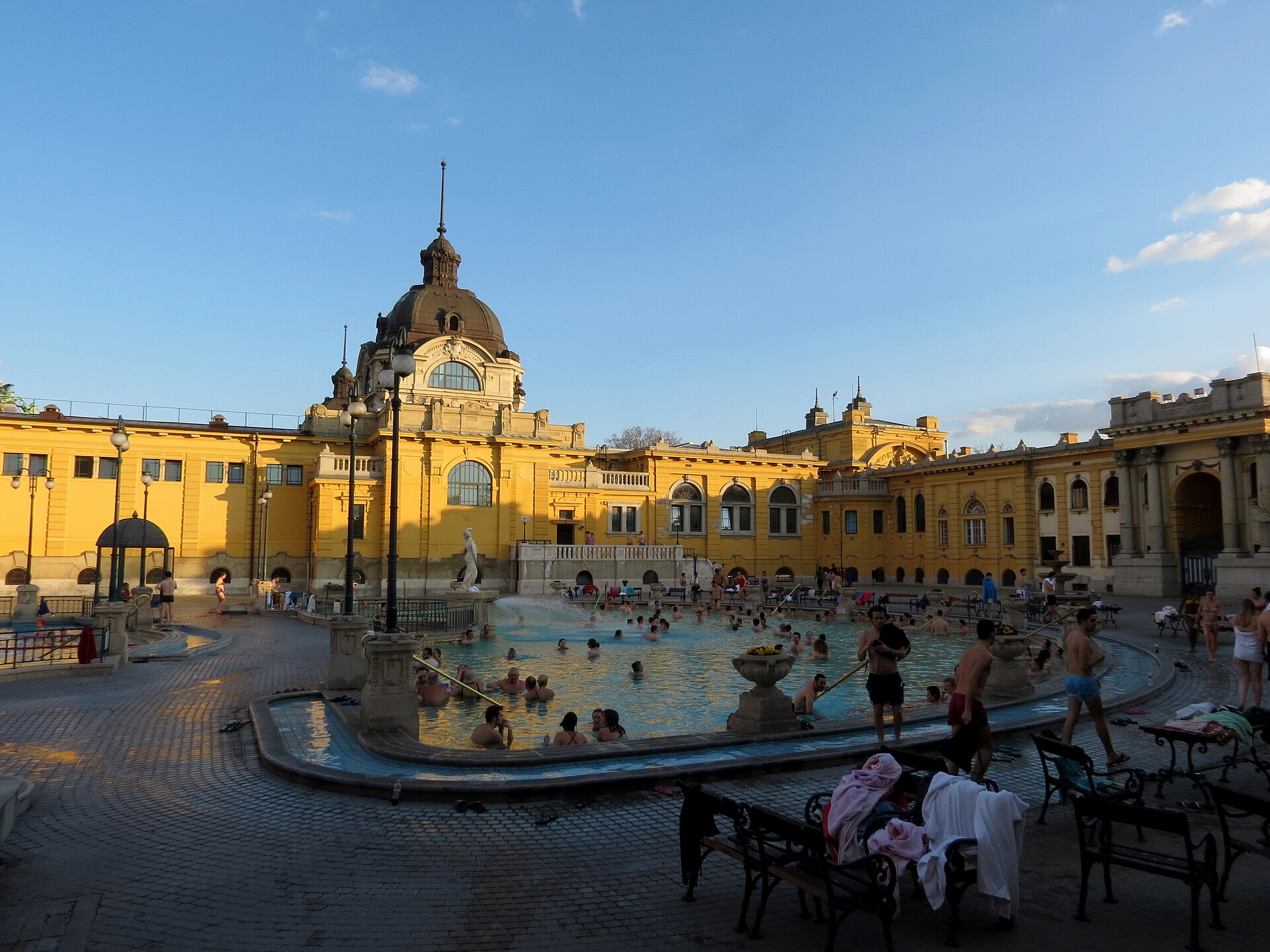 Széchenyi thermal bath, pools, Budapest