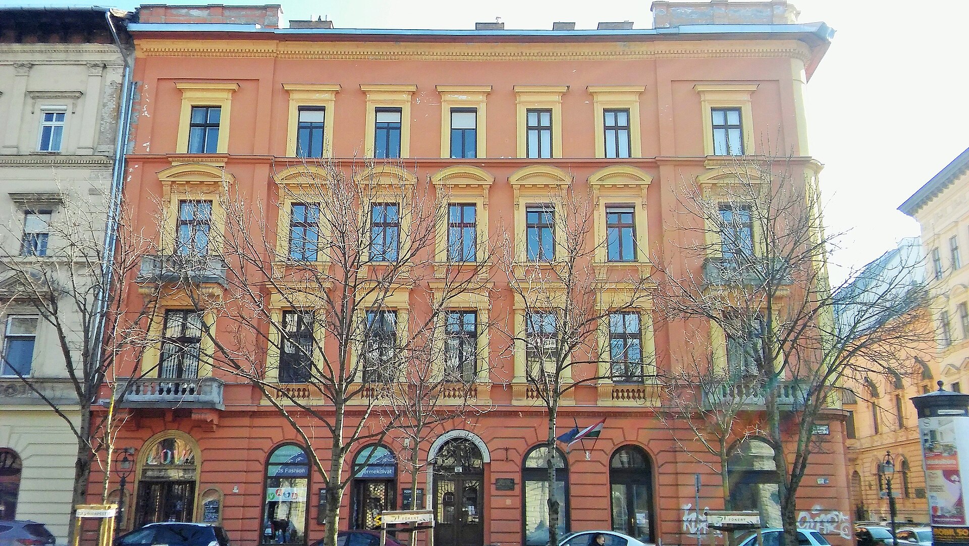 Facades along Andrassy Avenue