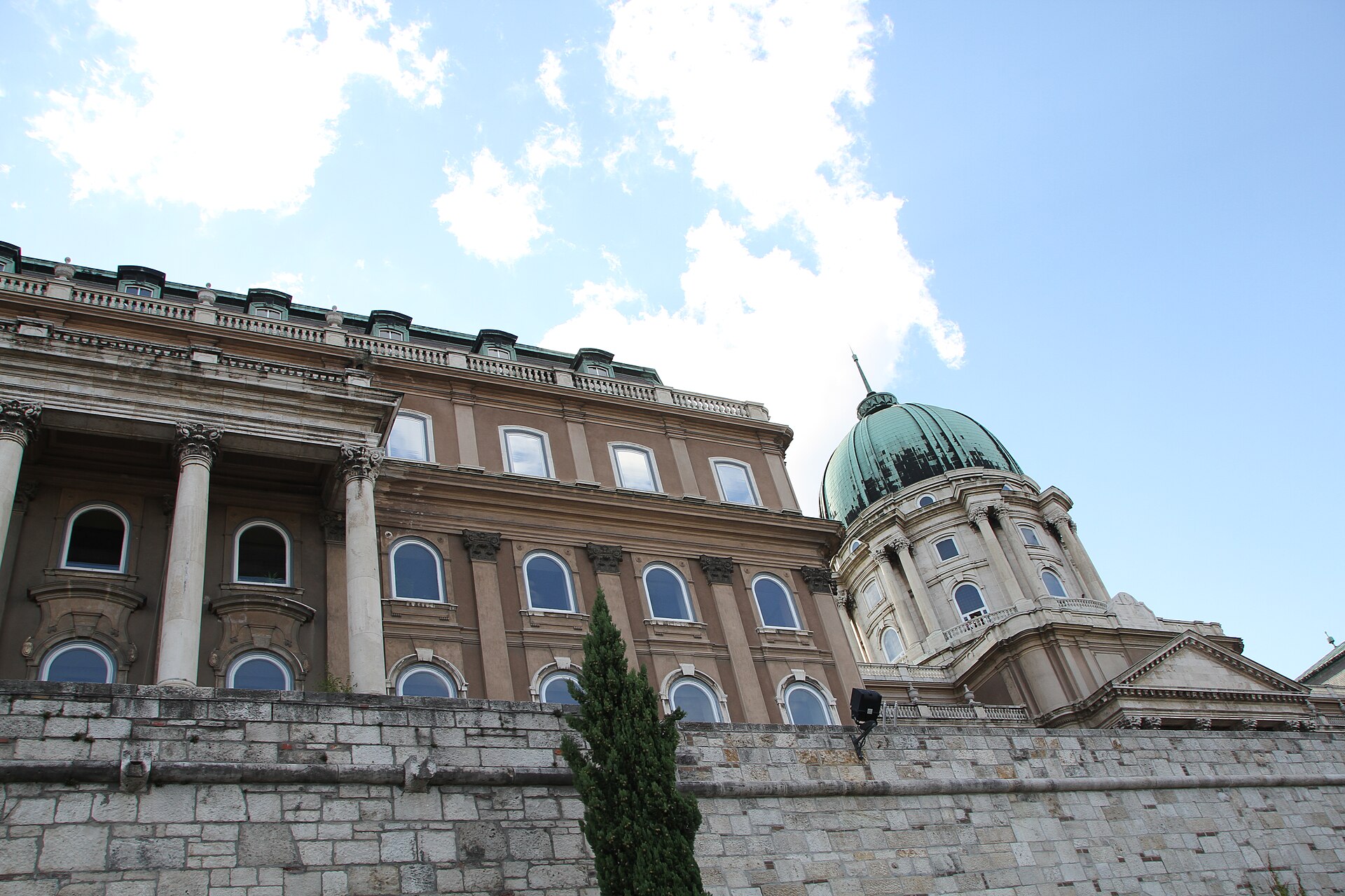 The Buda Castle palace above the Danube
