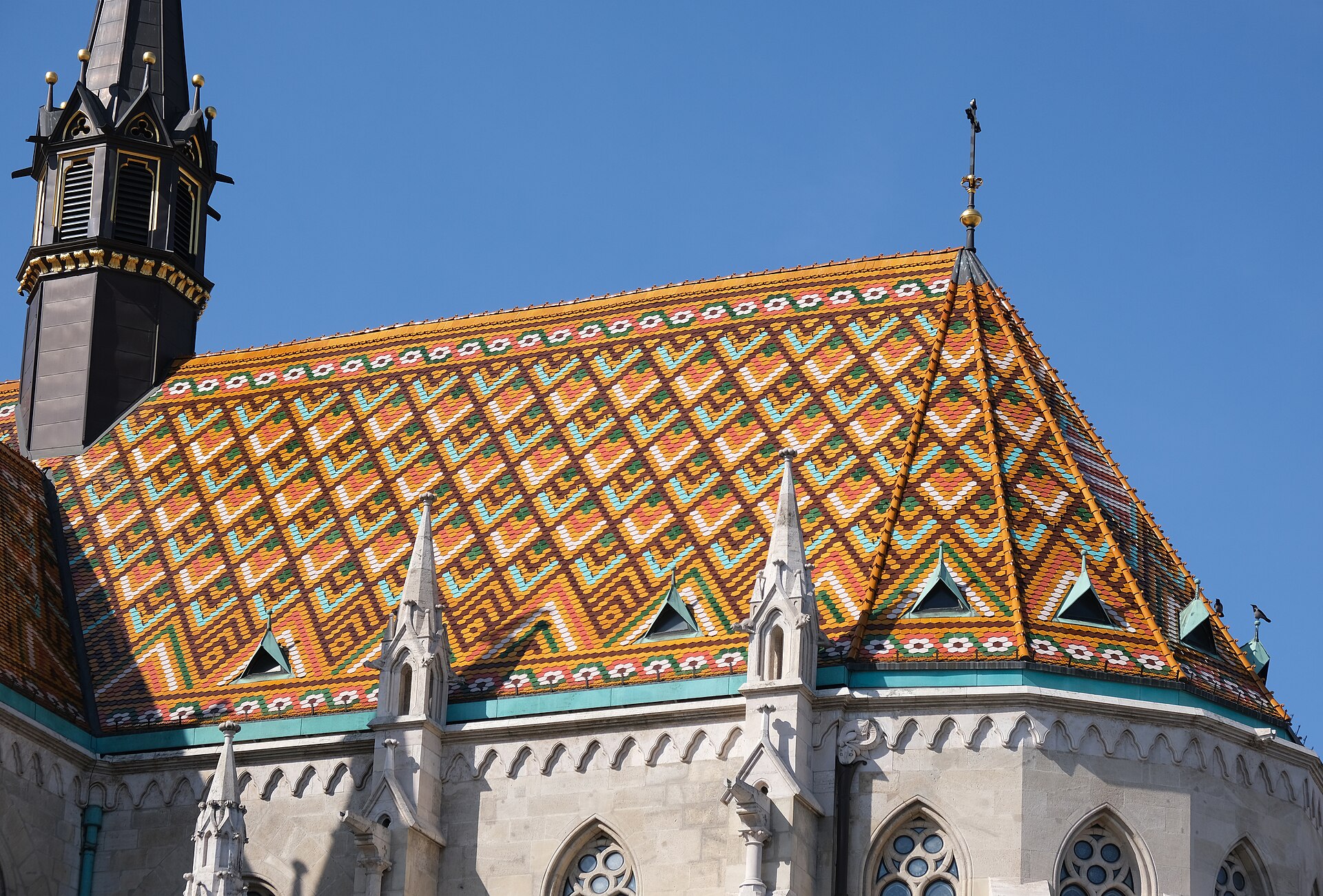 Matthias Church and its tiled roof