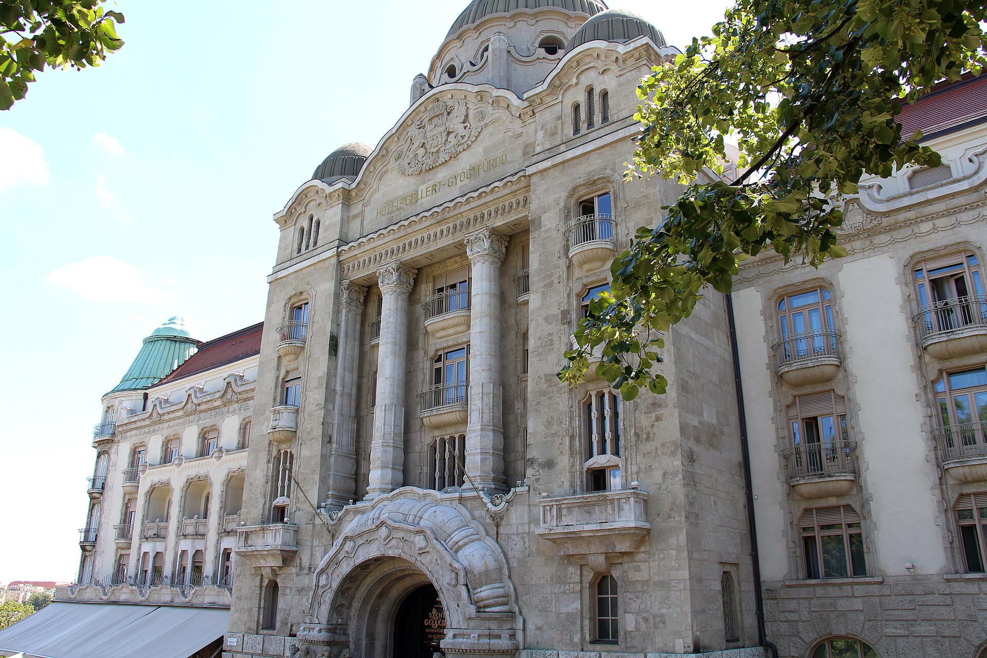 The facade of the Gellert Baths