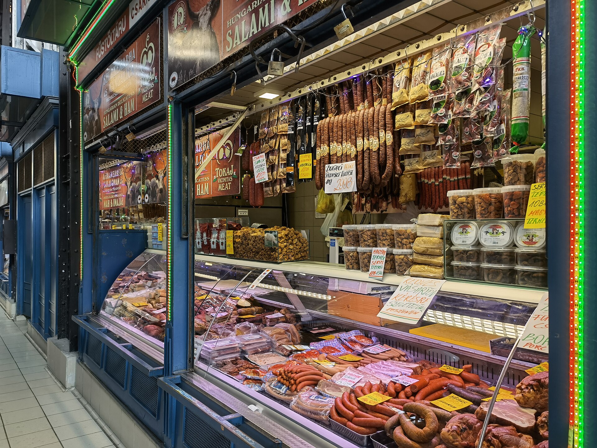 A stall inside the Great Market Hall