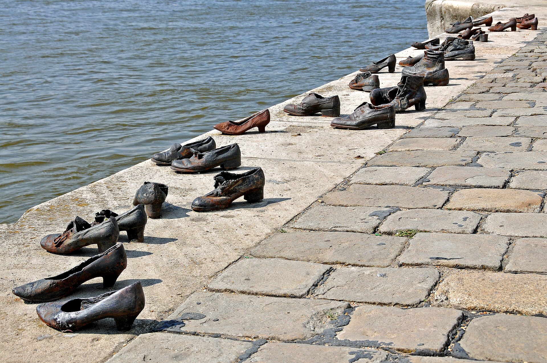 The Shoes on the Danube Bank along the embankment