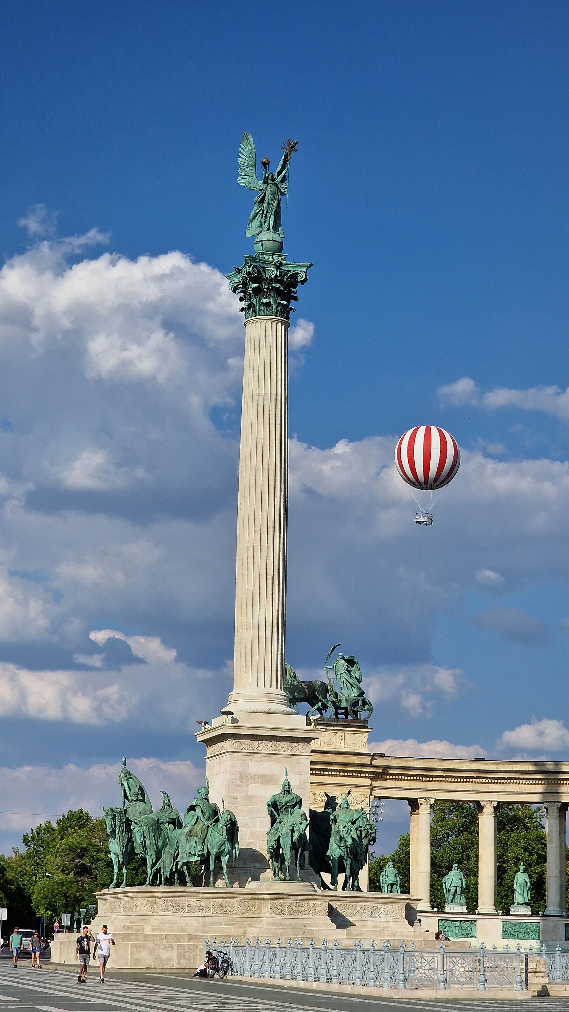 The column at the centre of Heroes' Square