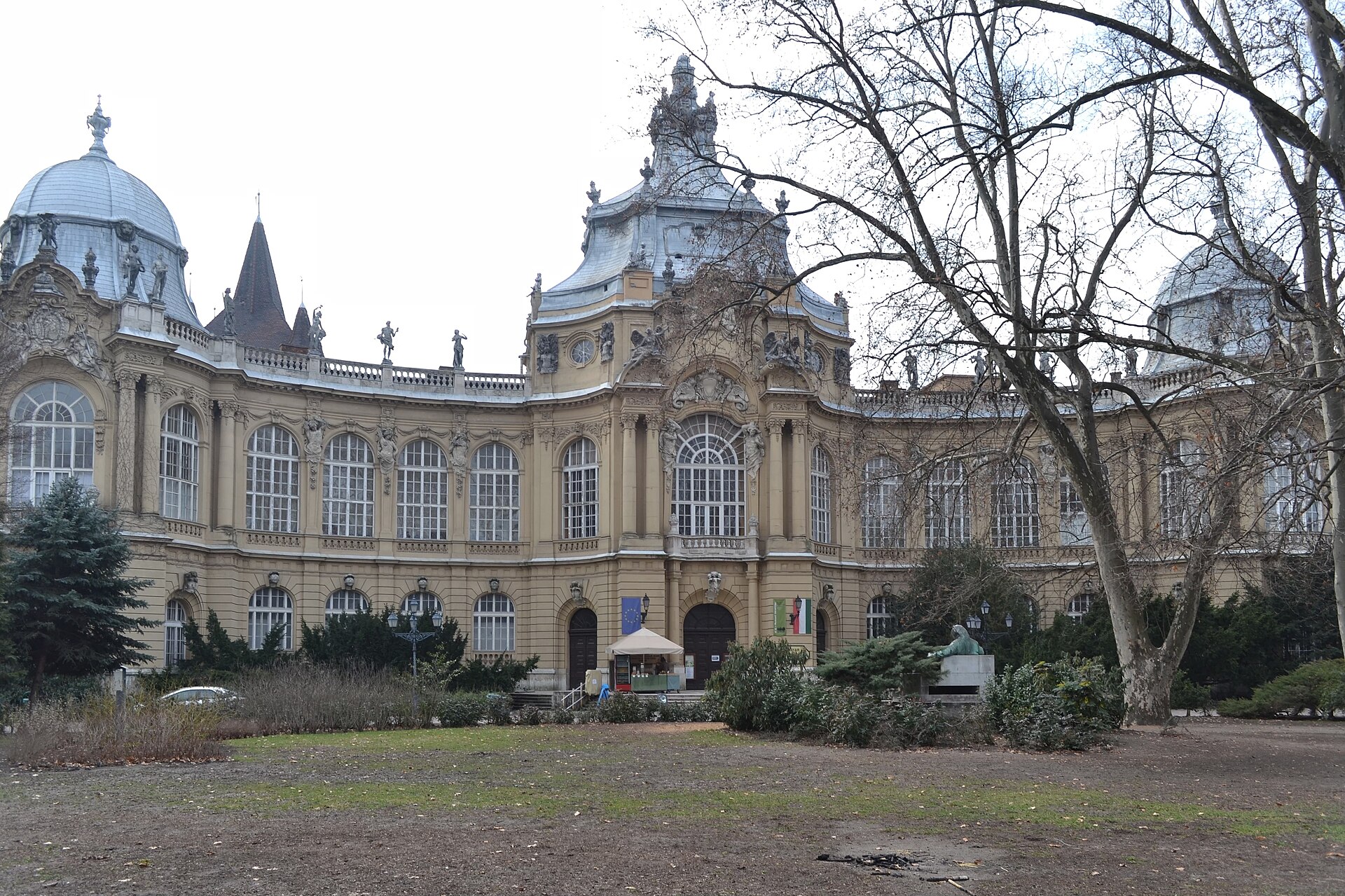 The facade of Vajdahunyad Castle